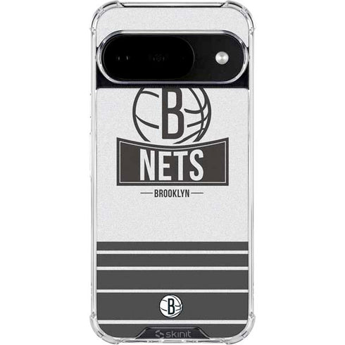 NBA Brooklyn Nets Static Google Pixel 10 Clear Case